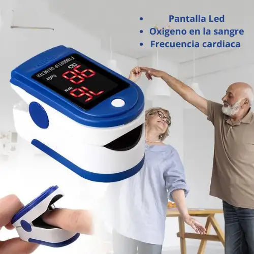 Oxímetro portátil - Mide oxígeno y pulso al instante