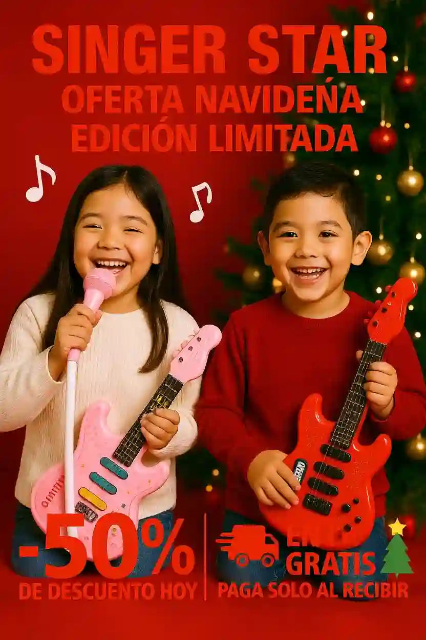 Guitarra + microfono/ el mejor regalo de navidad
