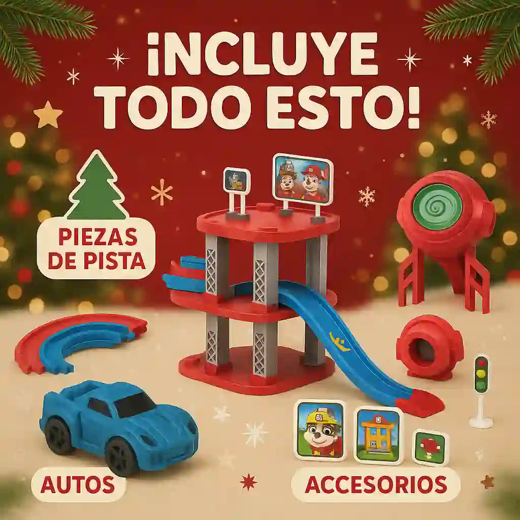 Pista de carros / 72 piezas