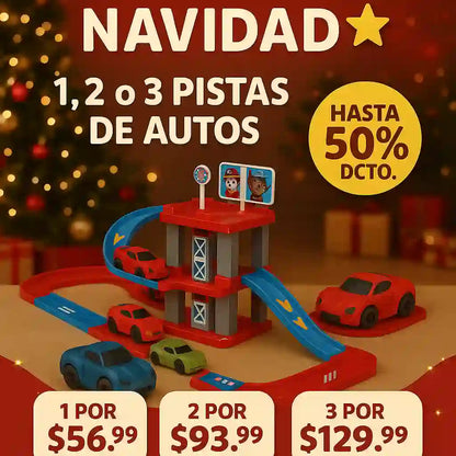 Pista de carros / 72 piezas