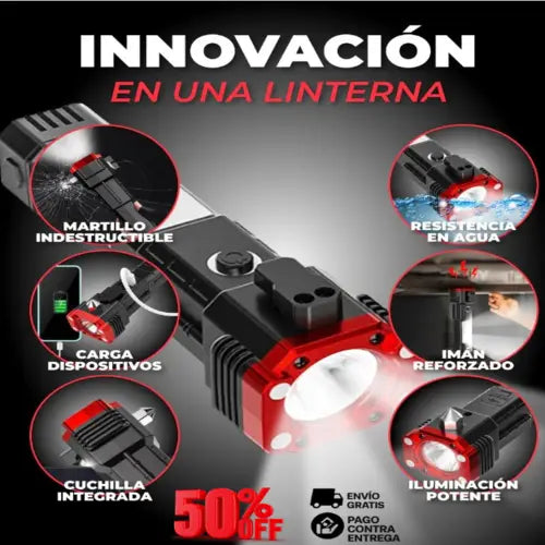 Linterna Táctica SWAT/Seguridad en tu mano