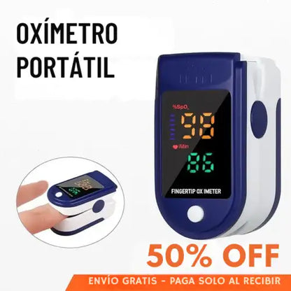 Oxímetro portátil - Mide oxígeno y pulso al instante